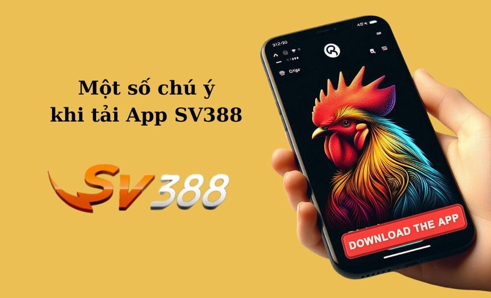 Lưu ý khi tải app SV388